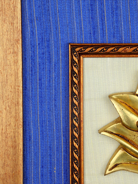15" Wood Framed Lotus Flower | Wall Hanging