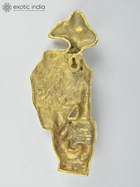 12" Keep Silence | Brass Wall Hanging Statue
