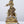 10" Cow Krishna | Brass Statue with Stone Work
