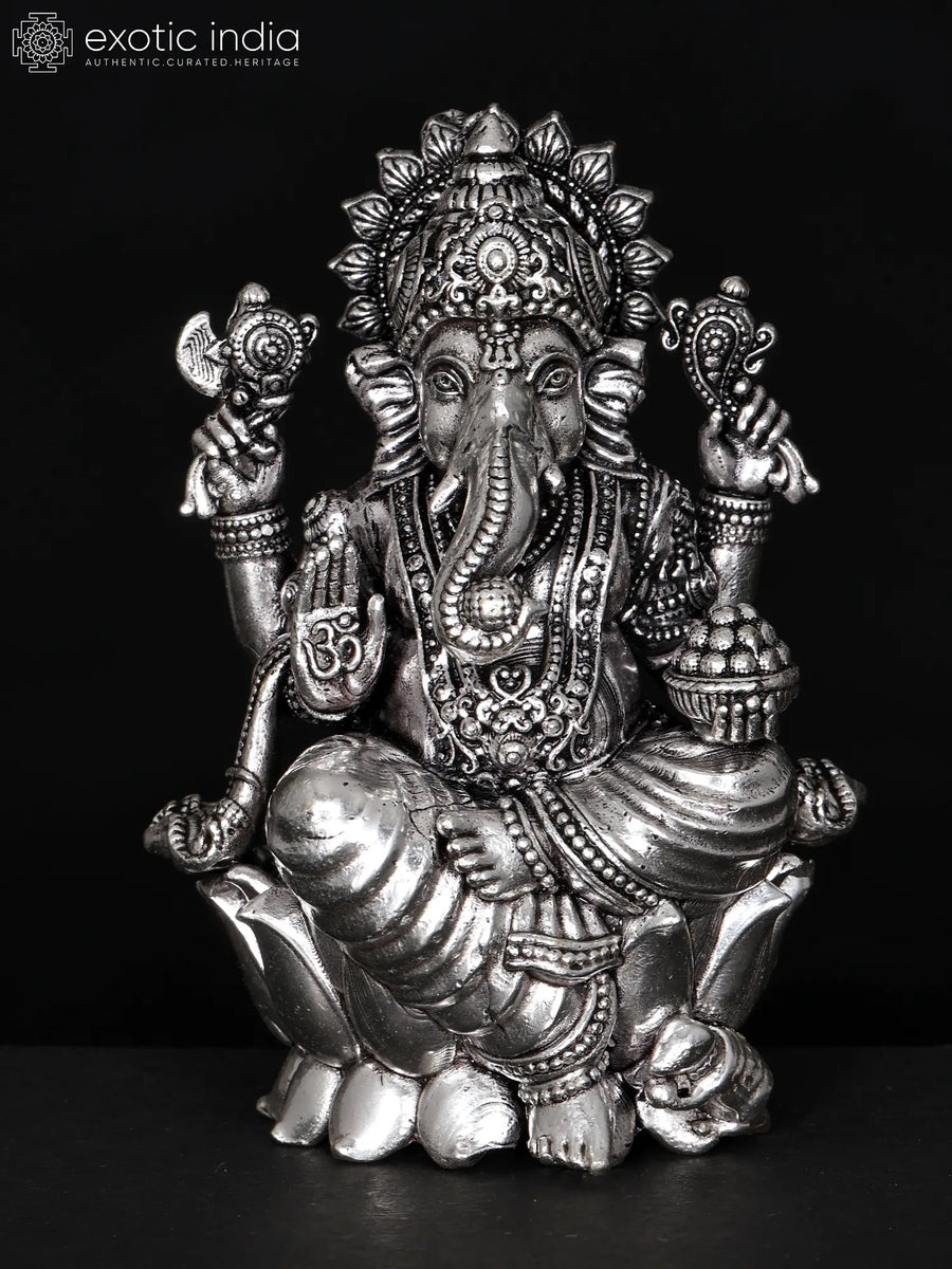 Small Superfine Ekadanta Ganesha Brass Statue for Pooja