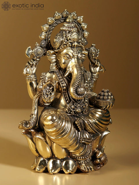 Small Superfine Ekadanta Ganesha Brass Statue