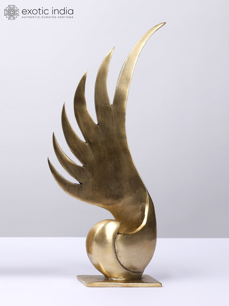 11" Stylish Brass Trophy for Table Decor