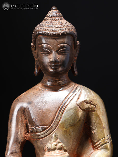 7" Brass Medicine Buddha Statue