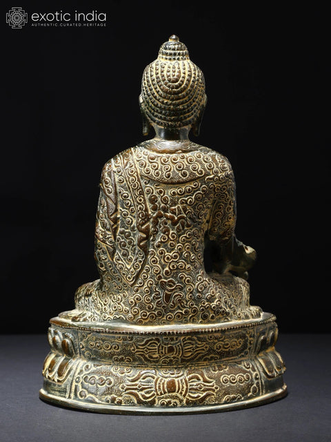 8" Medicine Buddha | Brass Statue