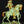 26" Warrior on Horse | Brass Statue