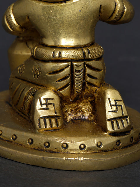 3" Small Butter Krishna (Makhanchor) | Brass Statue