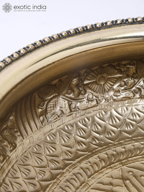 12" Superfine Stylish Brass Urli