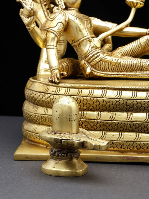 10" Shri Padmanabha Swamy (Shesha-Shayi Lord Vishnu) | Brass Statue