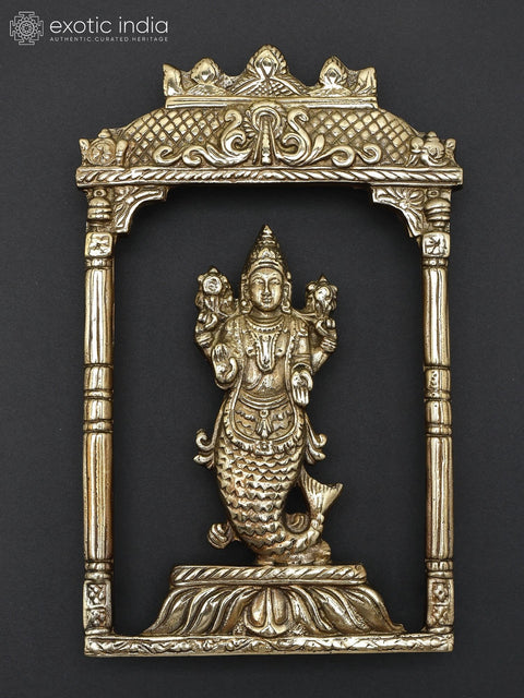 34" Brass Dashavatara of Lord Vishnu | Wall Hanging | Set of Ten