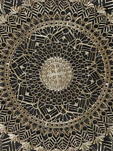 29" Wall Hanging Mandala Art in Brass