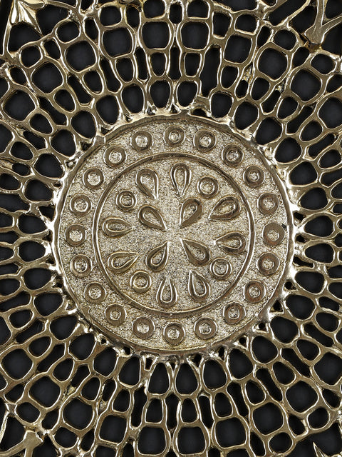 29" Wall Hanging Mandala Art in Brass