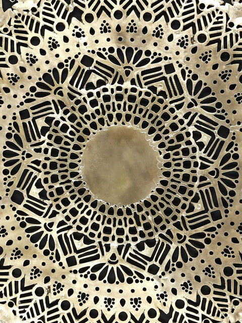 29" Wall Hanging Mandala Art in Brass