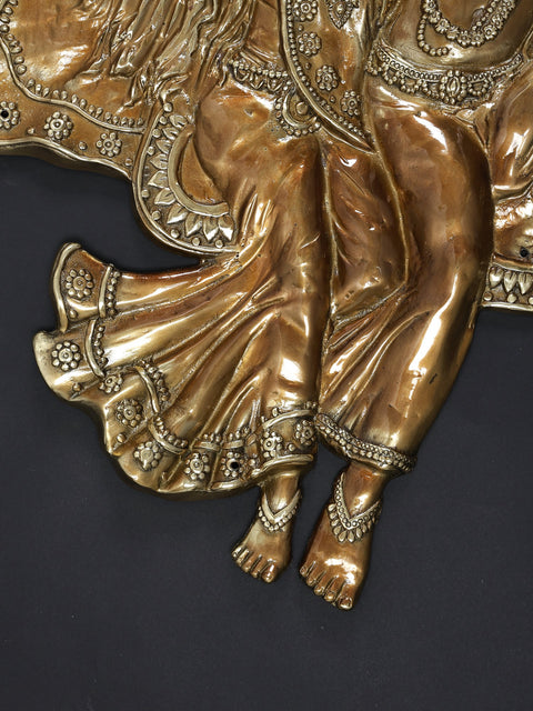 64" Large Swinging Radha Krishna | Wall Hanging