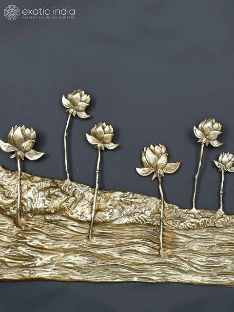 72" Radha Krishna Seated Under The Tree with Cow and Calf | Large Size Wall Hanging