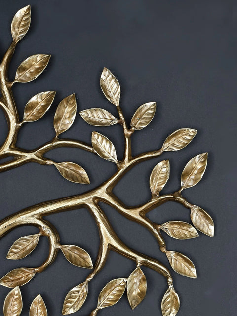 72" Radha Krishna Seated Under The Tree with Cow and Calf | Large Size Wall Hanging