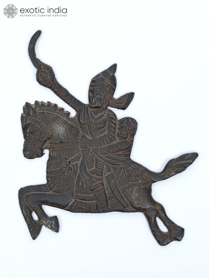 5" Rani Lakshmi Bai Brass Statue Handmade