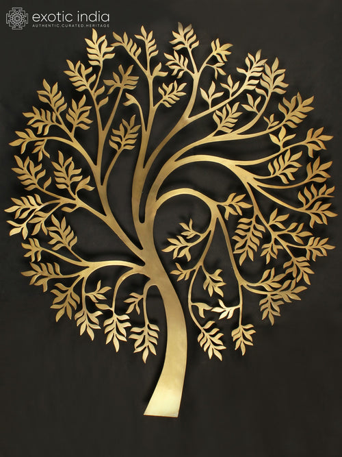 38" Tree of Life Brass Wall Hanging