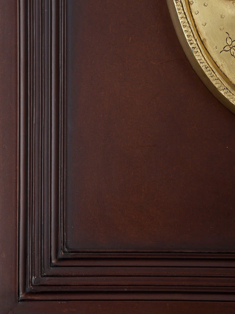 20" Lord Krishna Plate | Wood Framed Brass Sculpture | Wall Hanging Decor