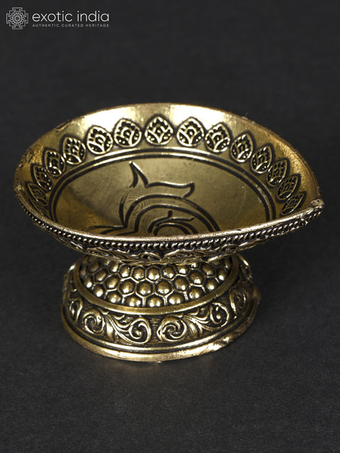 2" Superfine Designer Diya in Brass