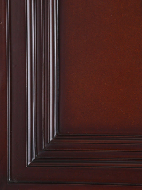 16" Kathakali Face | Wood Framed Brass Sculpture | Wall Hanging