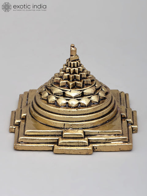 3" Superfine Shri Yantra | Brass Statue