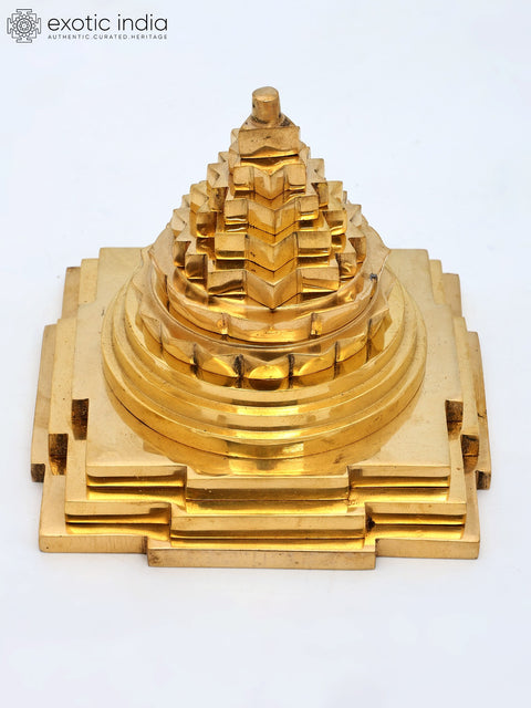 Small Shri Yantra in Brass