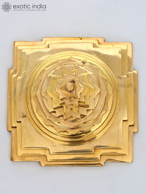 Small Shri Yantra in Brass
