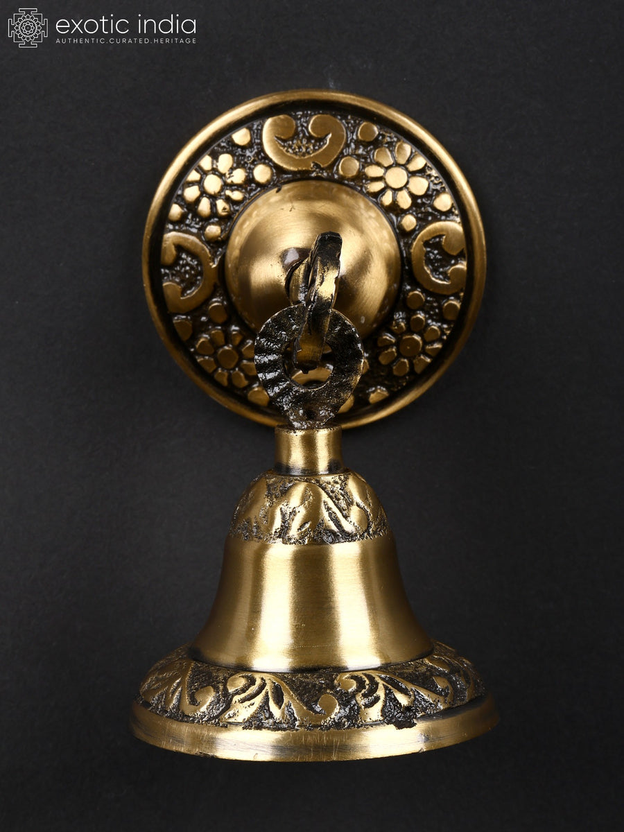 3" Brass Wall Hanging Bell for Home Decor