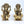 7" Superfine Blessing Ganesha - Lakshmi Pair | Brass Statues