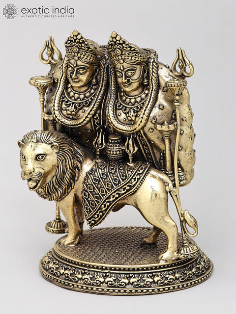 4" Small Superfine Chamunda Devi | Brass Statue