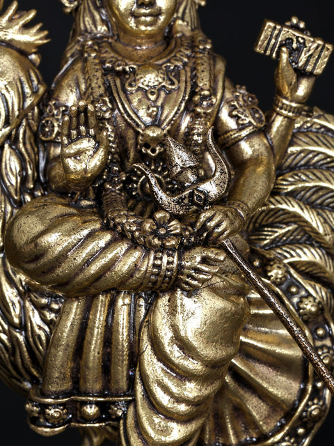 4" Small Superfine Bahuchara Mata | Brass Statue