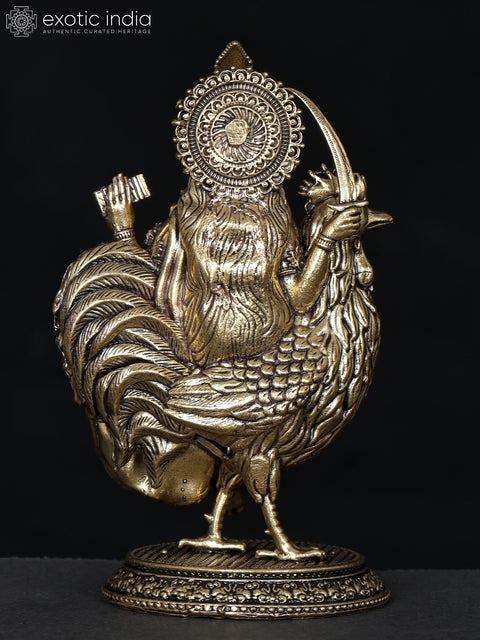 4" Small Superfine Bahuchara Mata | Brass Statue