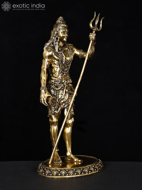 Superfine Standing Lord Shiva | Brass Statue
