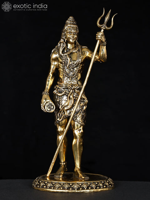 Superfine Standing Lord Shiva | Brass Statue