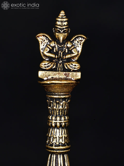 4" Superfine Garuda Ghanti in Brass