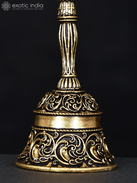 4" Superfine Garuda Ghanti in Brass