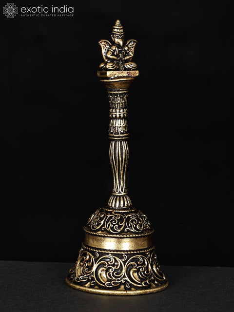 4" Superfine Garuda Ghanti in Brass