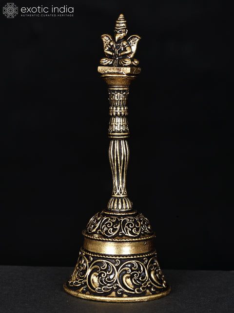 4" Superfine Garuda Ghanti in Brass