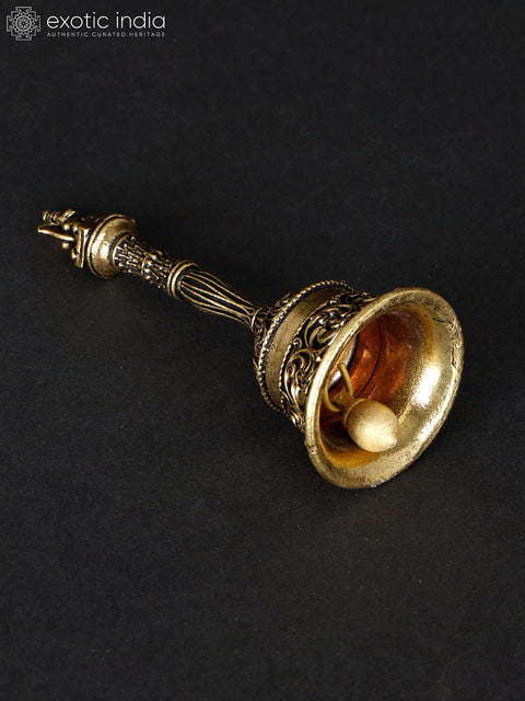 4" Superfine Garuda Ghanti in Brass