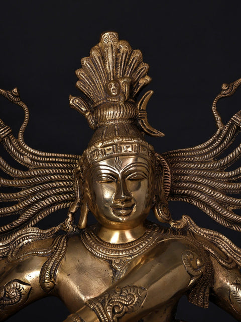 30" Large Nataraja - Dancing Lord Shiva | Brass Statue