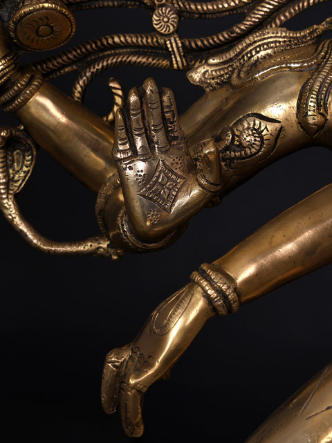 30" Large Nataraja - Dancing Lord Shiva | Brass Statue