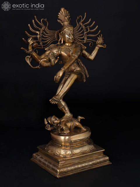 30" Large Nataraja - Dancing Lord Shiva | Brass Statue
