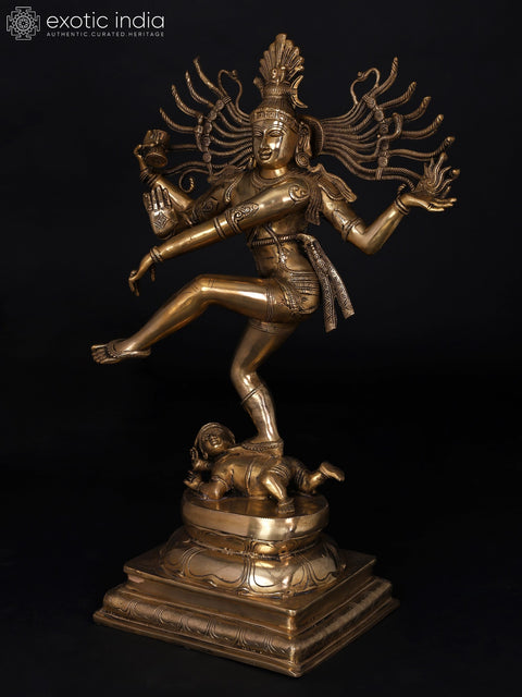 30" Large Nataraja - Dancing Lord Shiva | Brass Statue