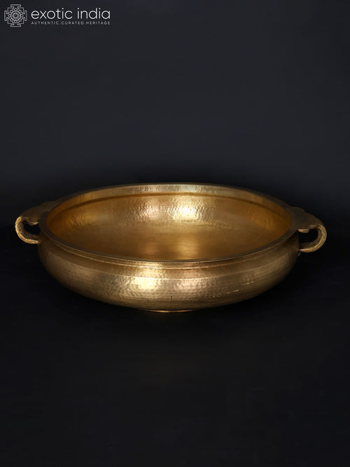 34" Brass Urli Bowl for Home Decor