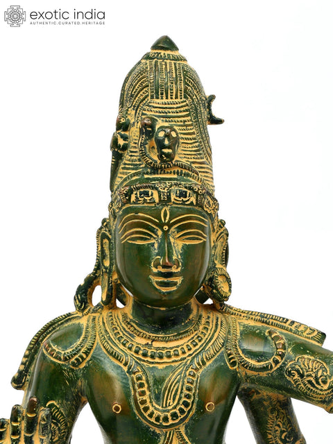 22" Four Armed Dancing Lord Shiva | Brass Statue