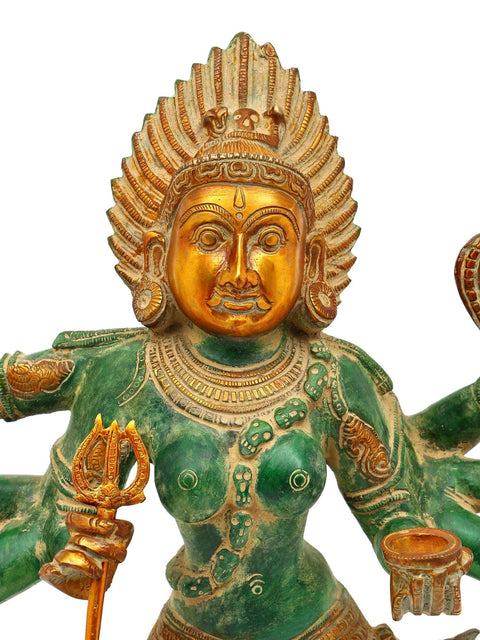 23" Eight Armed Goddess Kali | Brass Statue