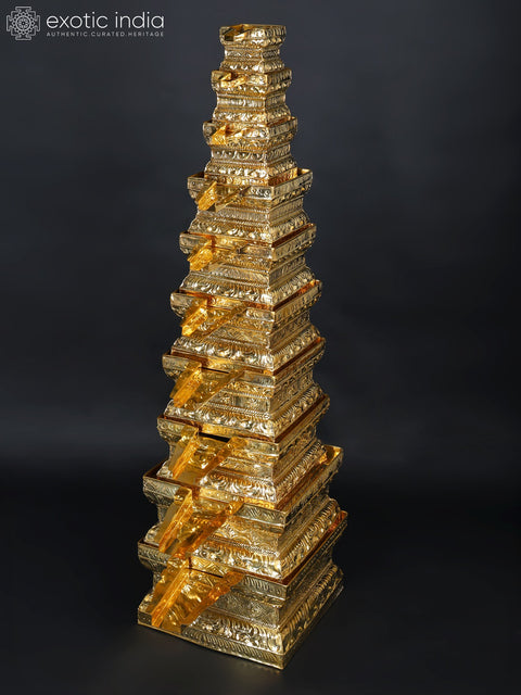 56" Large Set of 10 Abhishek Patras in Brass