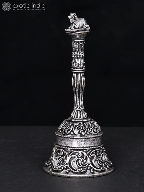 3" Superfine Nandi Bell in Brass with Silver Plating