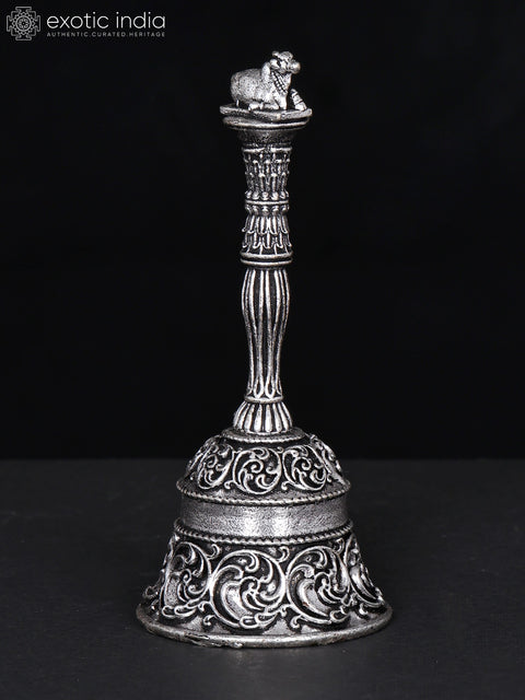 3" Superfine Nandi Bell in Brass with Silver Plating