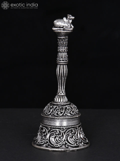 3" Superfine Nandi Bell in Brass with Silver Plating